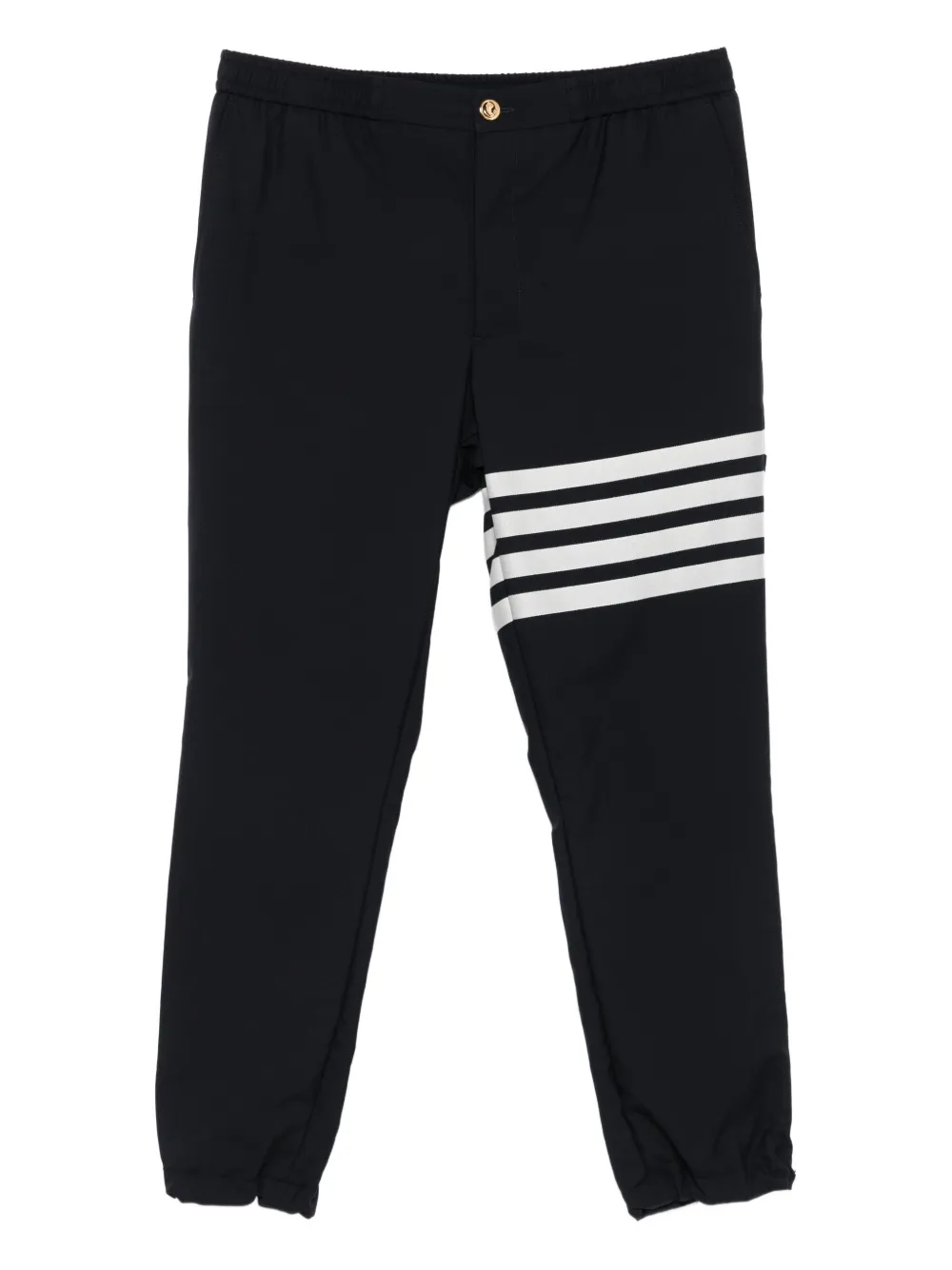 Thom Browne four-stripe wool track pants Blauw