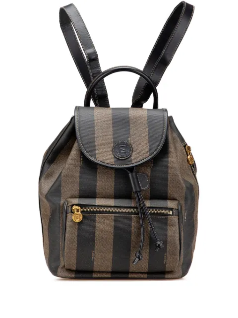 Fendi Pre-Owned 20th Century Pequin Rucksack aus beschichtetem Canvas mit Kordelzug