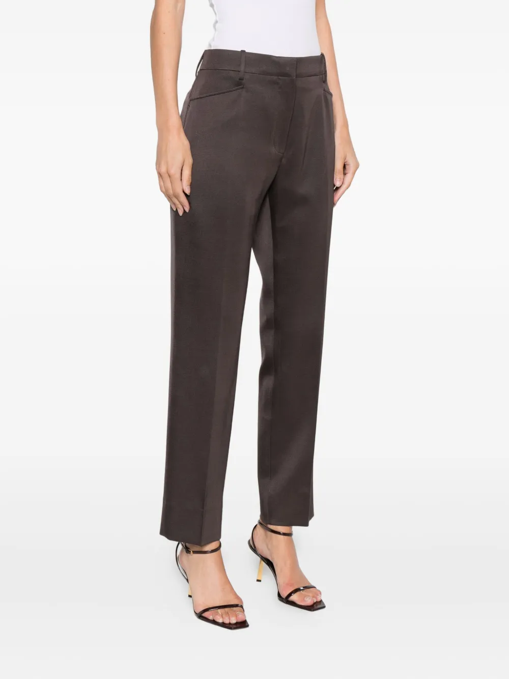 TOM FORD Broek met zakdetail Bruin