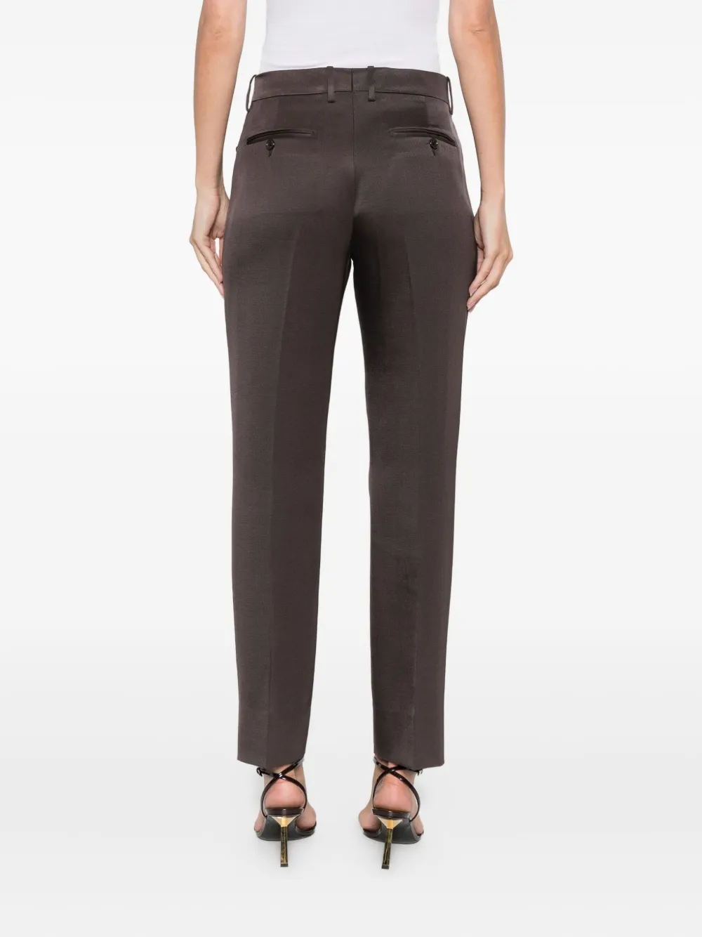 TOM FORD Broek met zakdetail Bruin