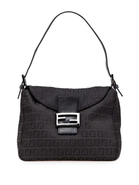 Fendi Pre-Owned 2000-2010 Zucchino Canvas Double Flap Mamma shoulder bag