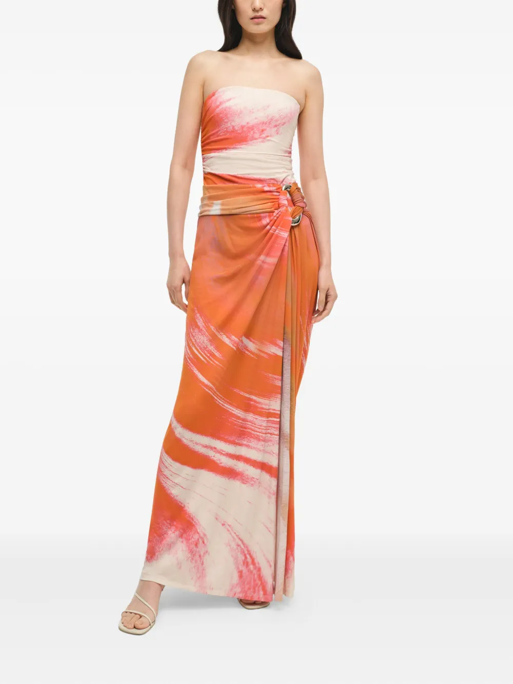 Simkhai marble-print strapless top | Vests & Tank Tops | Image 2