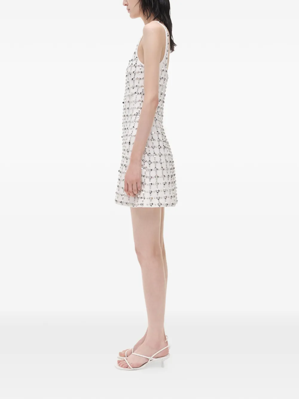 Ziva Floral-Embellished Mini Dress