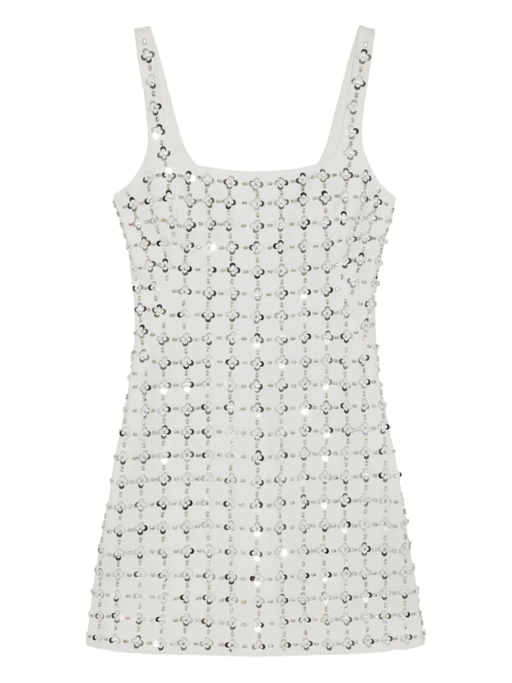 Simkhai Ziva floral-embellished mini dress - Bianco