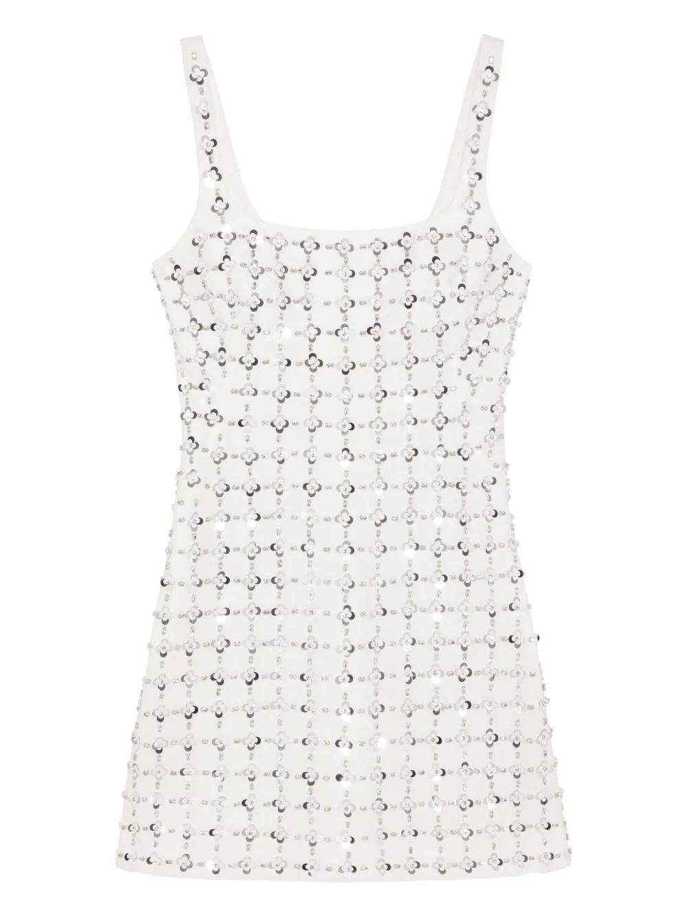 Simkhai Ziva floral-embellished mini dress - Bianco