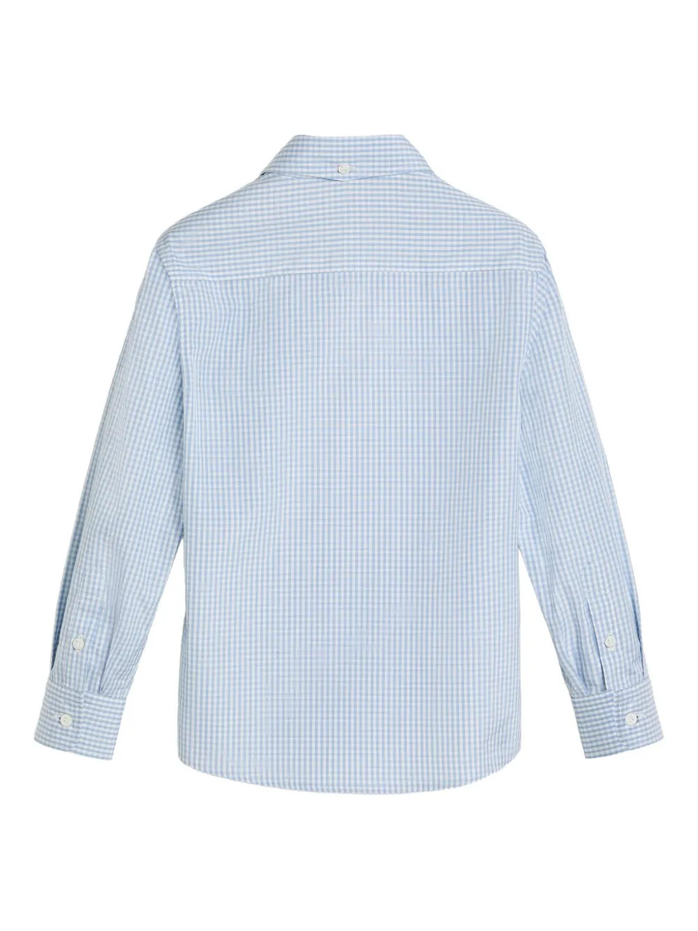 Brunello Cucinelli Kids checked shirt Blauw
