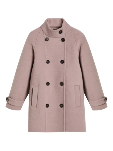 Brunello Cucinelli Kids abrigo con doble botonadura