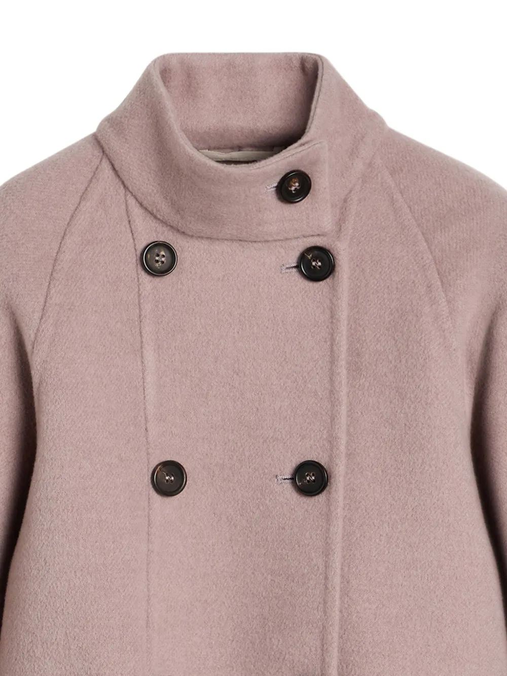 Brunello Cucinelli Kids wool double-breasted coat Roze