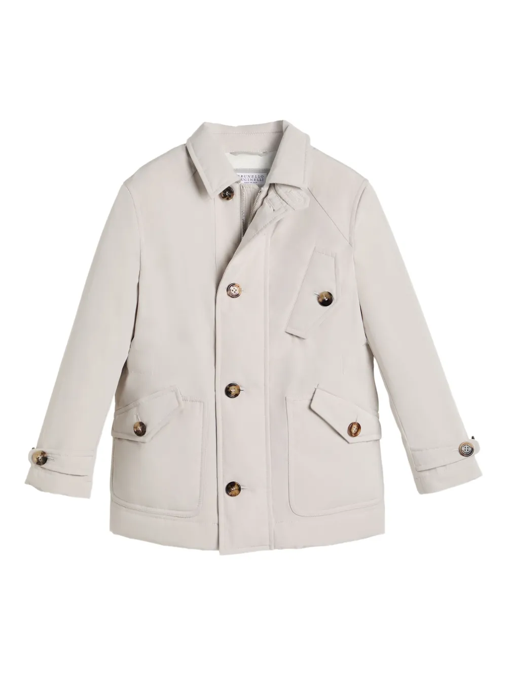 Brunello Cucinelli Kids single-breasted jacket Beige