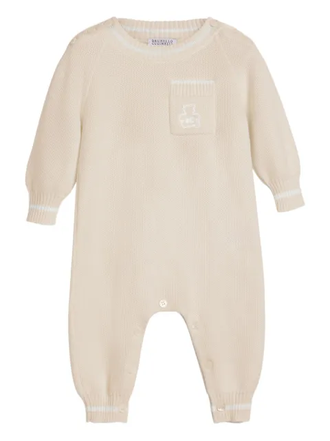 Brunello Cucinelli Kids Bernie-motif romper