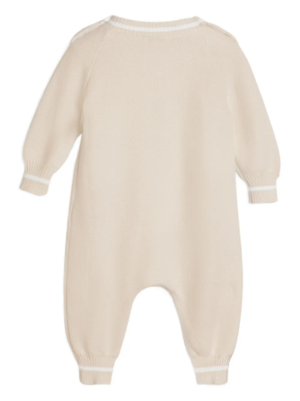 Brunello Cucinelli Kids Bernie-motif romper - Beige