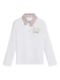Brunello Cucinelli Kids jersey polo shirt - White