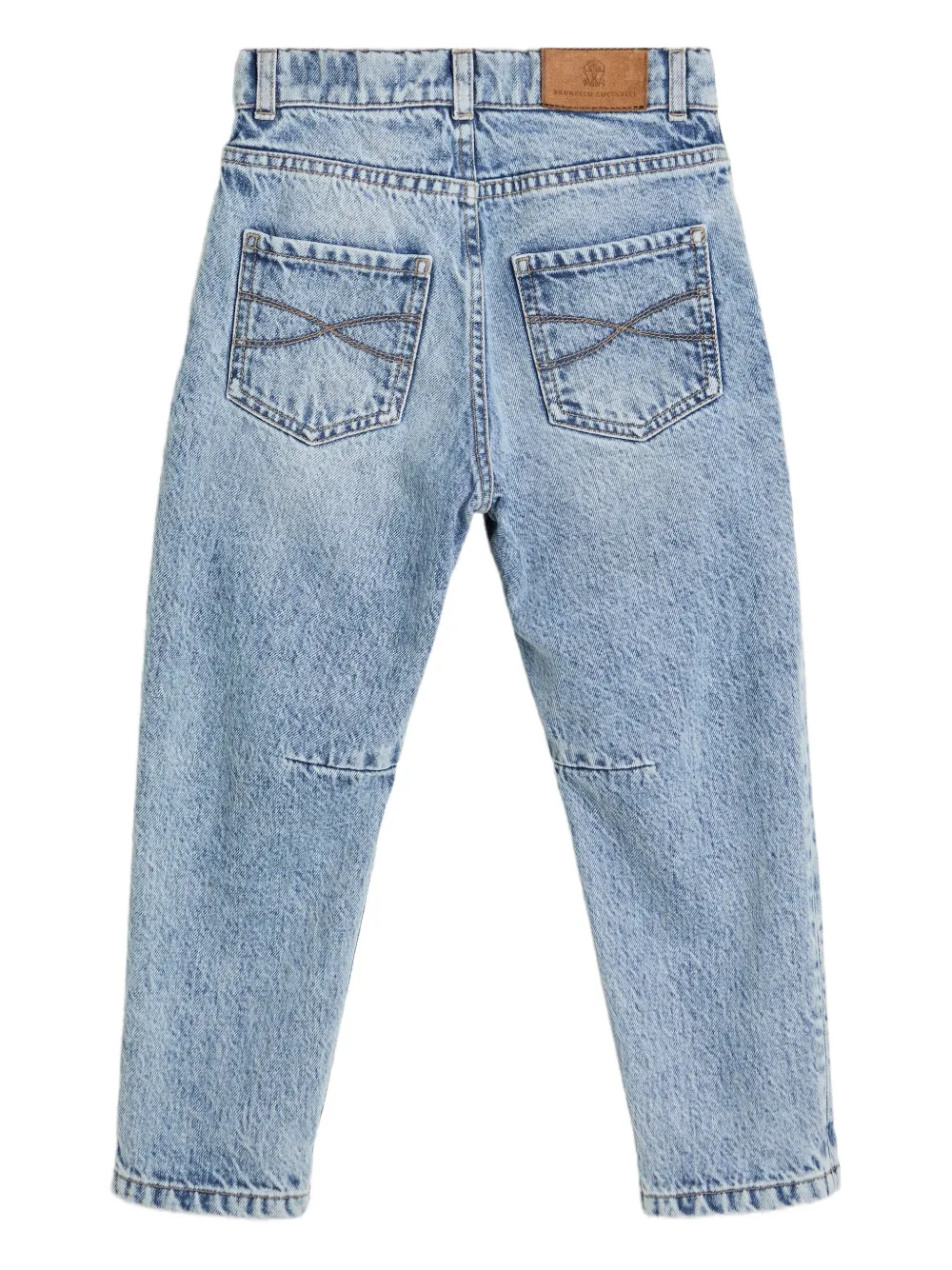 Brunello Cucinelli Kids five-pocket jeans Blauw