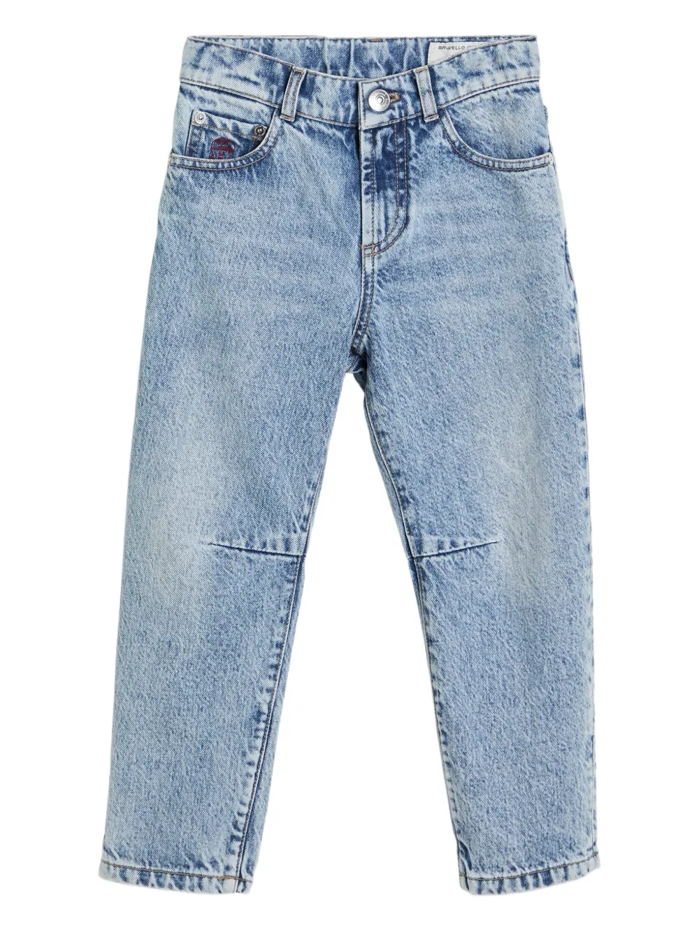 Brunello Cucinelli Kids five-pocket jeans Blauw