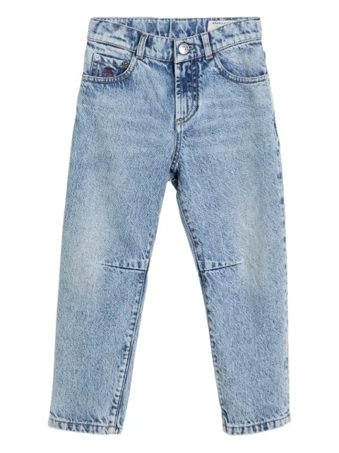 Brunello Cucinelli Kids Jeans con design a cinque tasche