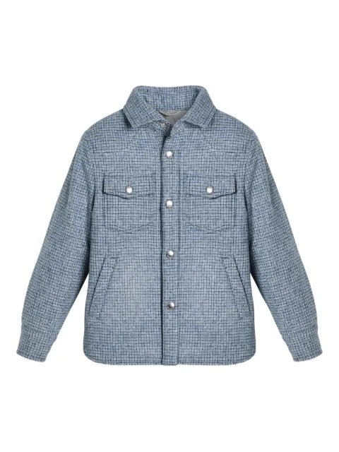Brunello Cucinelli Kids checked shirt jacket