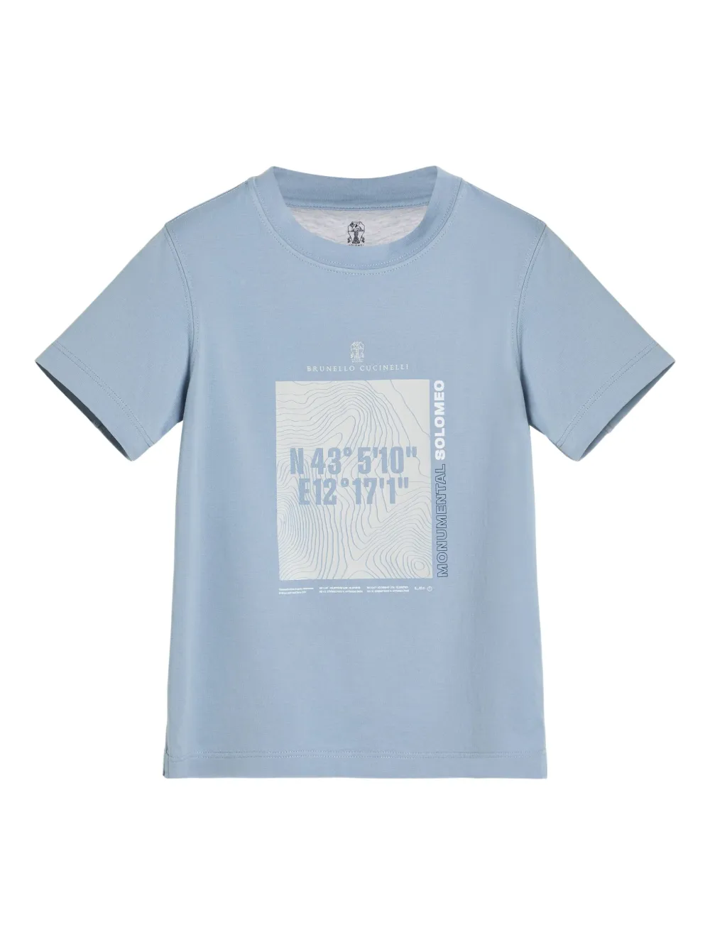 Brunello Cucinelli Kids jersey T-shirt Blauw
