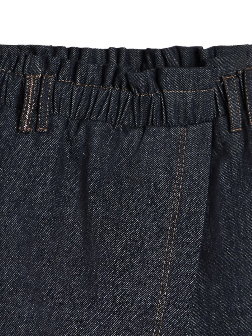 Brunello Cucinelli Kids Asymmetrische mini-rok Blauw