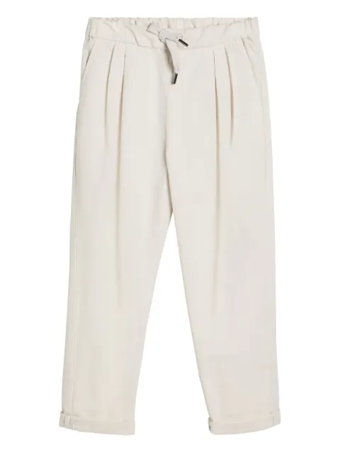 Brunello Cucinelli Kids cotton drawstring trousers