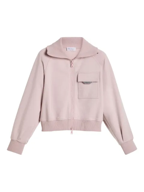 Brunello Cucinelli Kids two-way zip-fastening sweatshirt