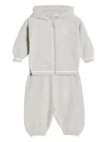 Brunello Cucinelli Kids Bernie-embroidered knitted tracksuit - Grey