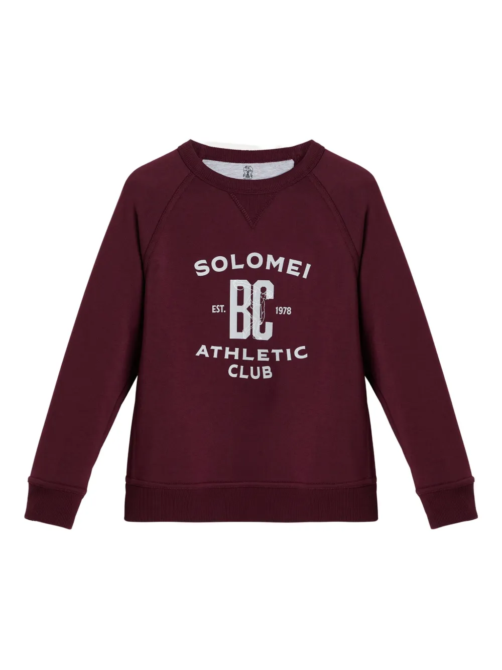 Brunello Cucinelli Kids cotton terry sweatshirt Rood