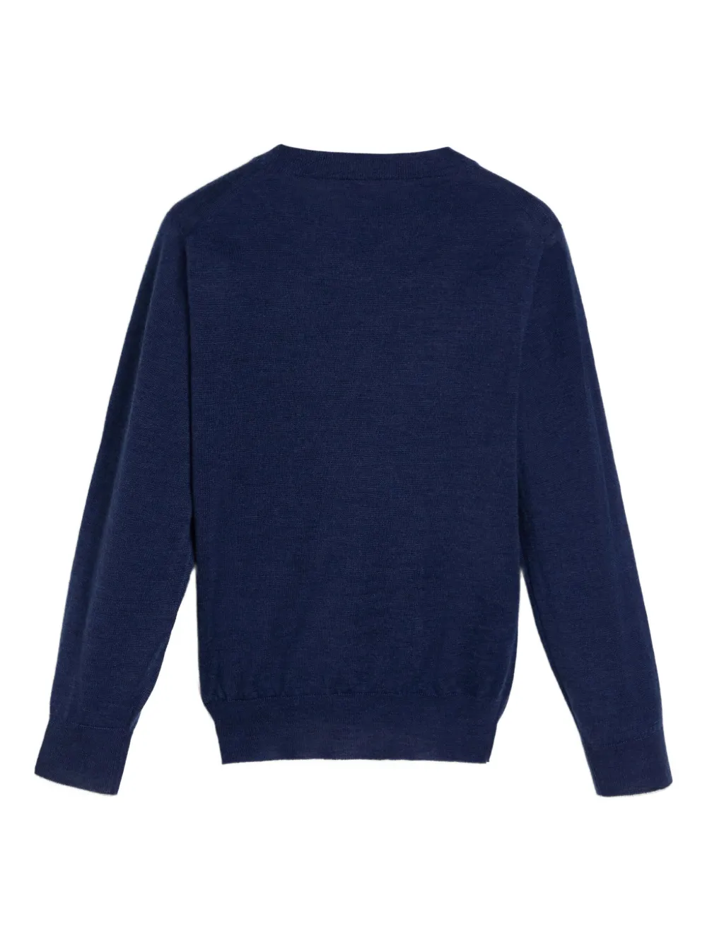 Brunello Cucinelli Kids Top met geborduurd logo Blauw