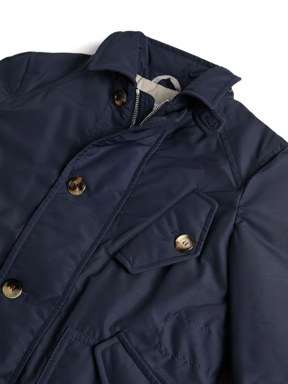 Brunello Cucinelli Kids padded jacket Blauw