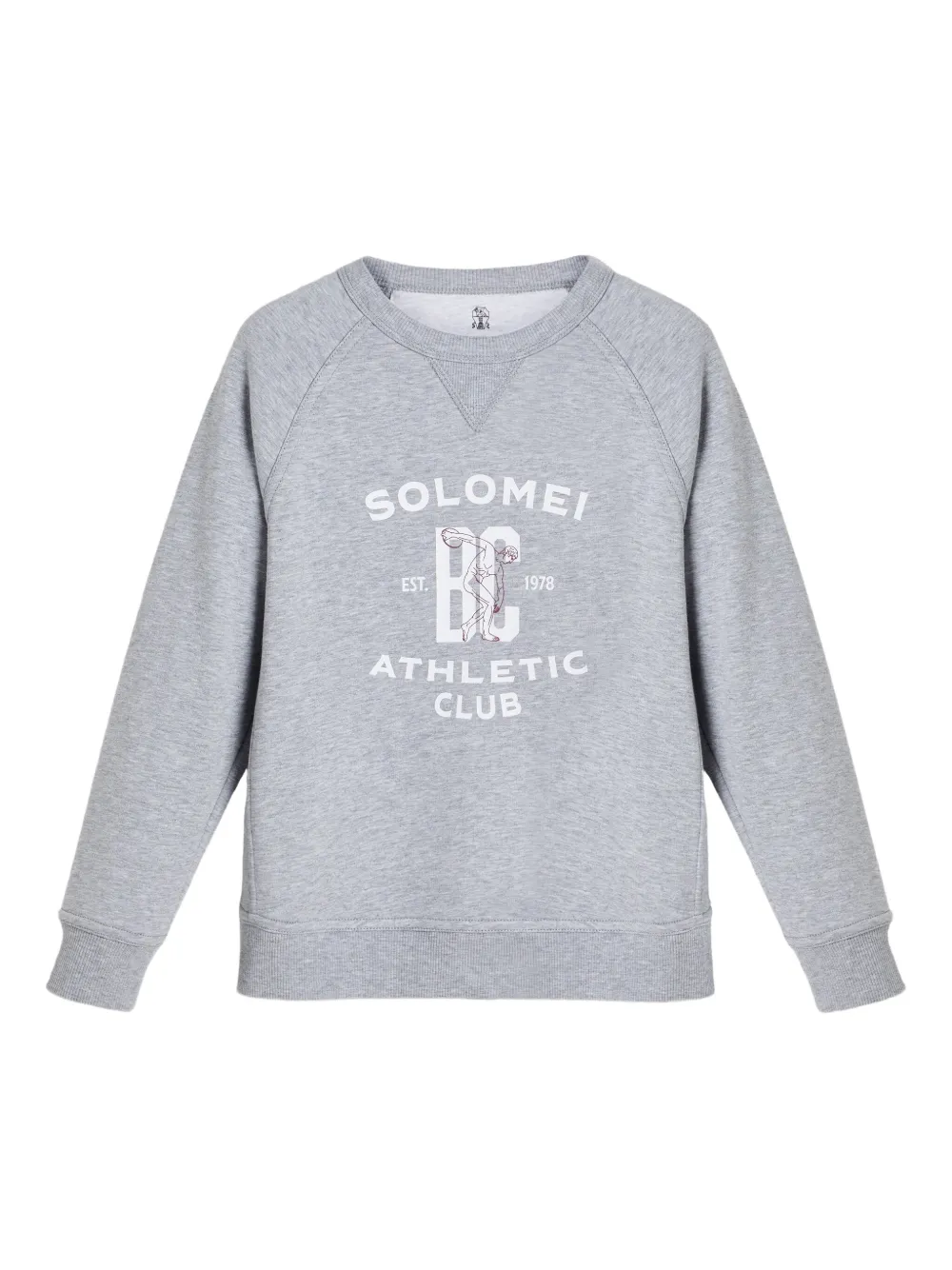 Brunello Cucinelli Kids cotton-blend sweatshirt Grijs