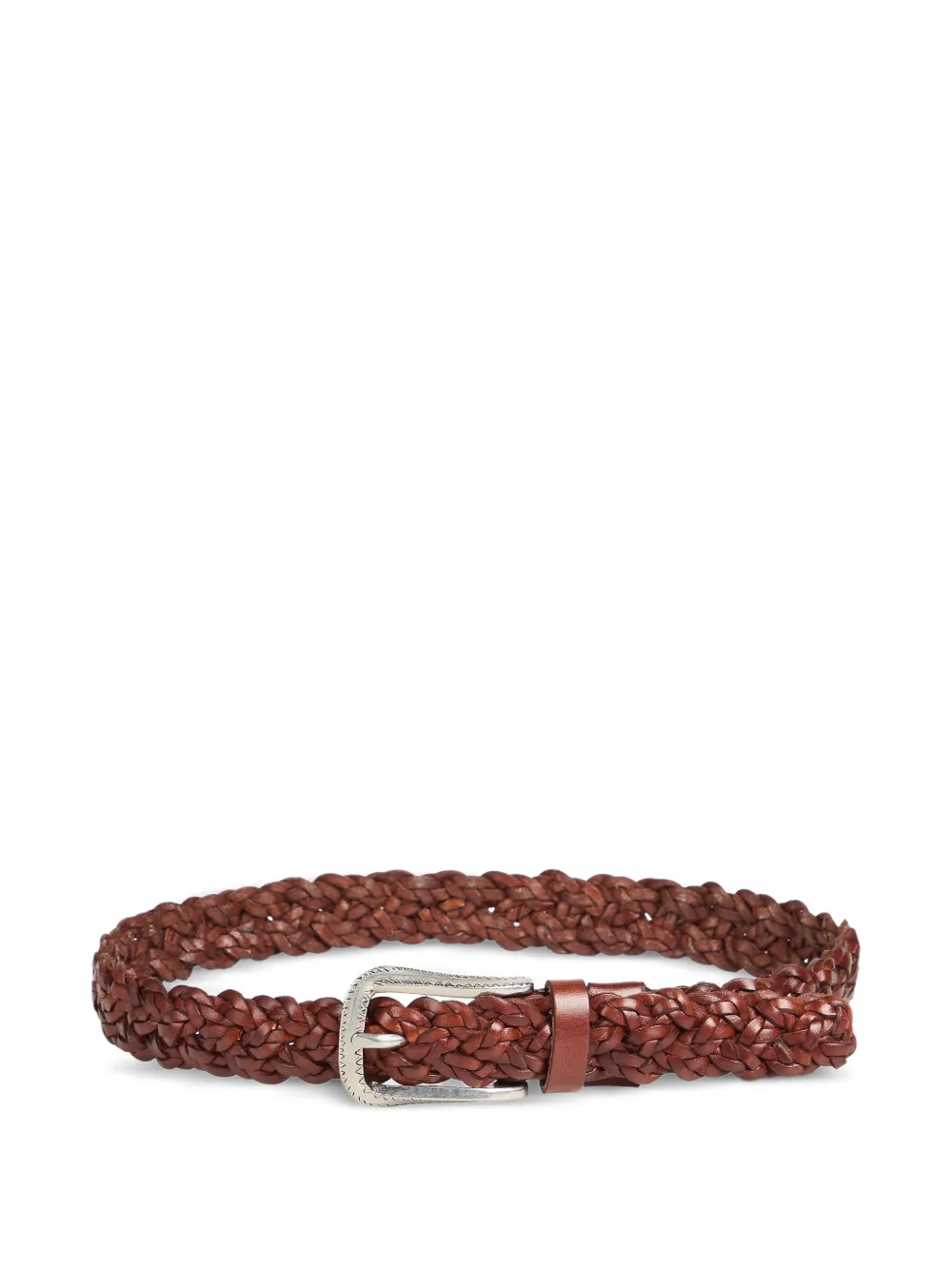 Brunello Cucinelli Kids braided belt | Brown | Image 1