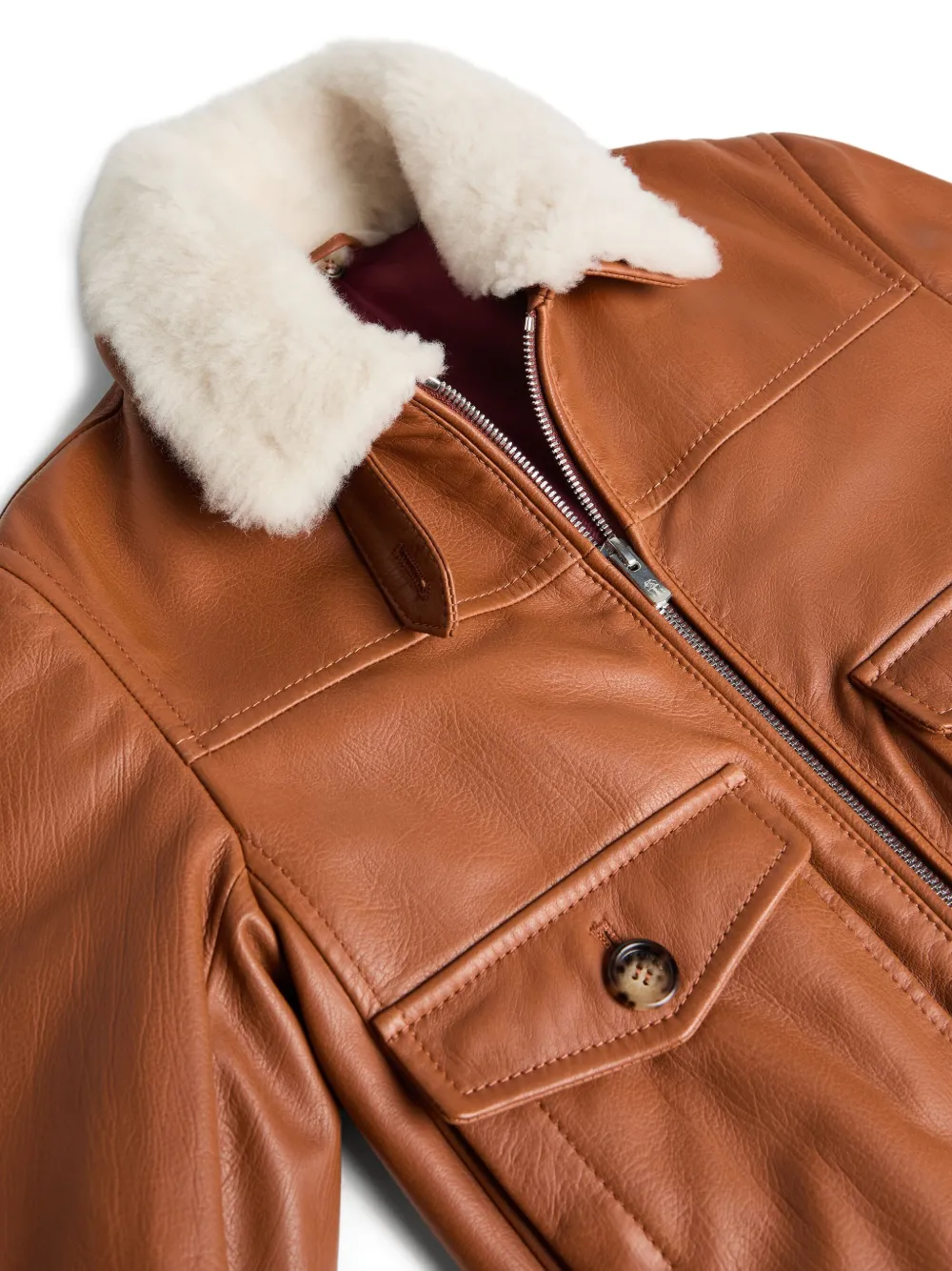 Brunello Cucinelli Kids shearling jacket Bruin