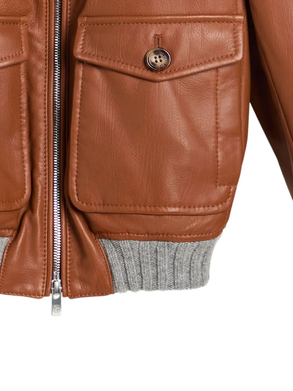 Brunello Cucinelli Kids shearling jacket Bruin