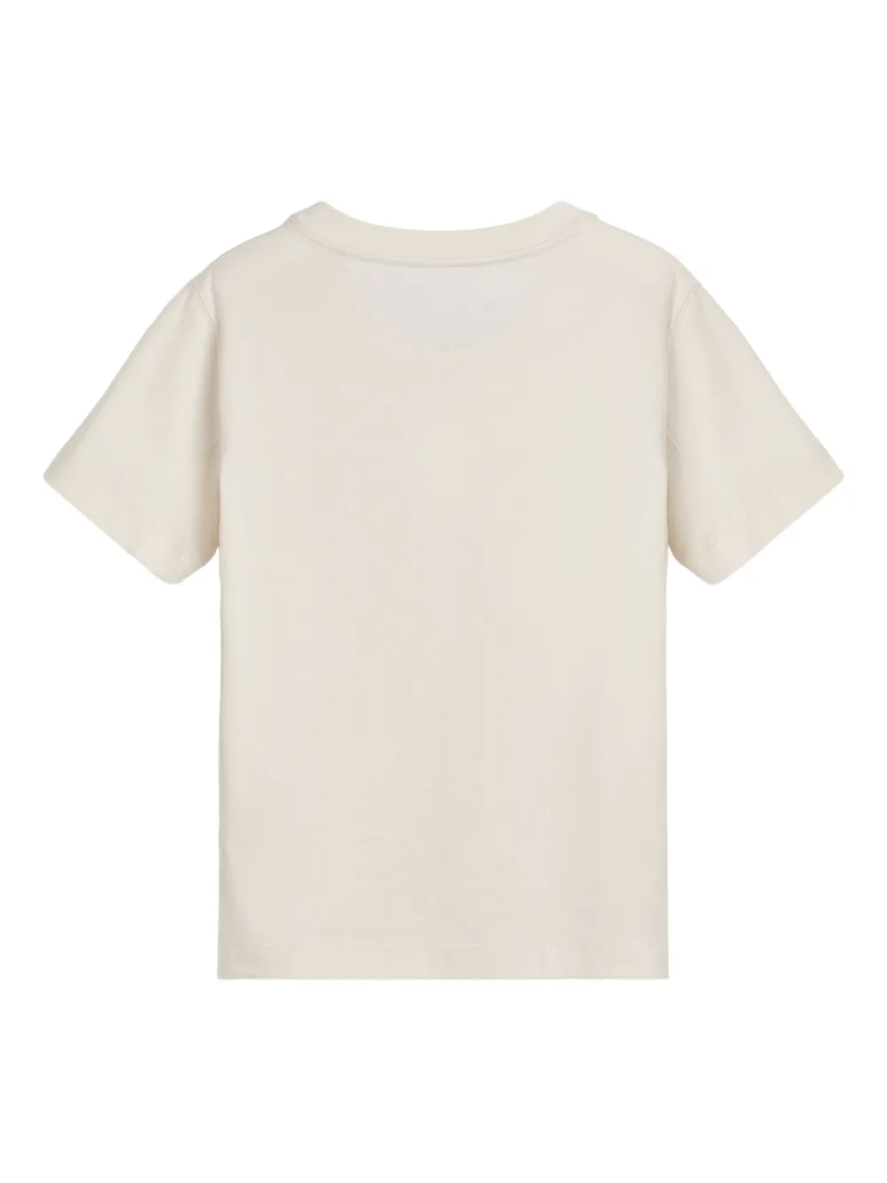 Brunello Cucinelli Kids T-shirt met logoprint Beige