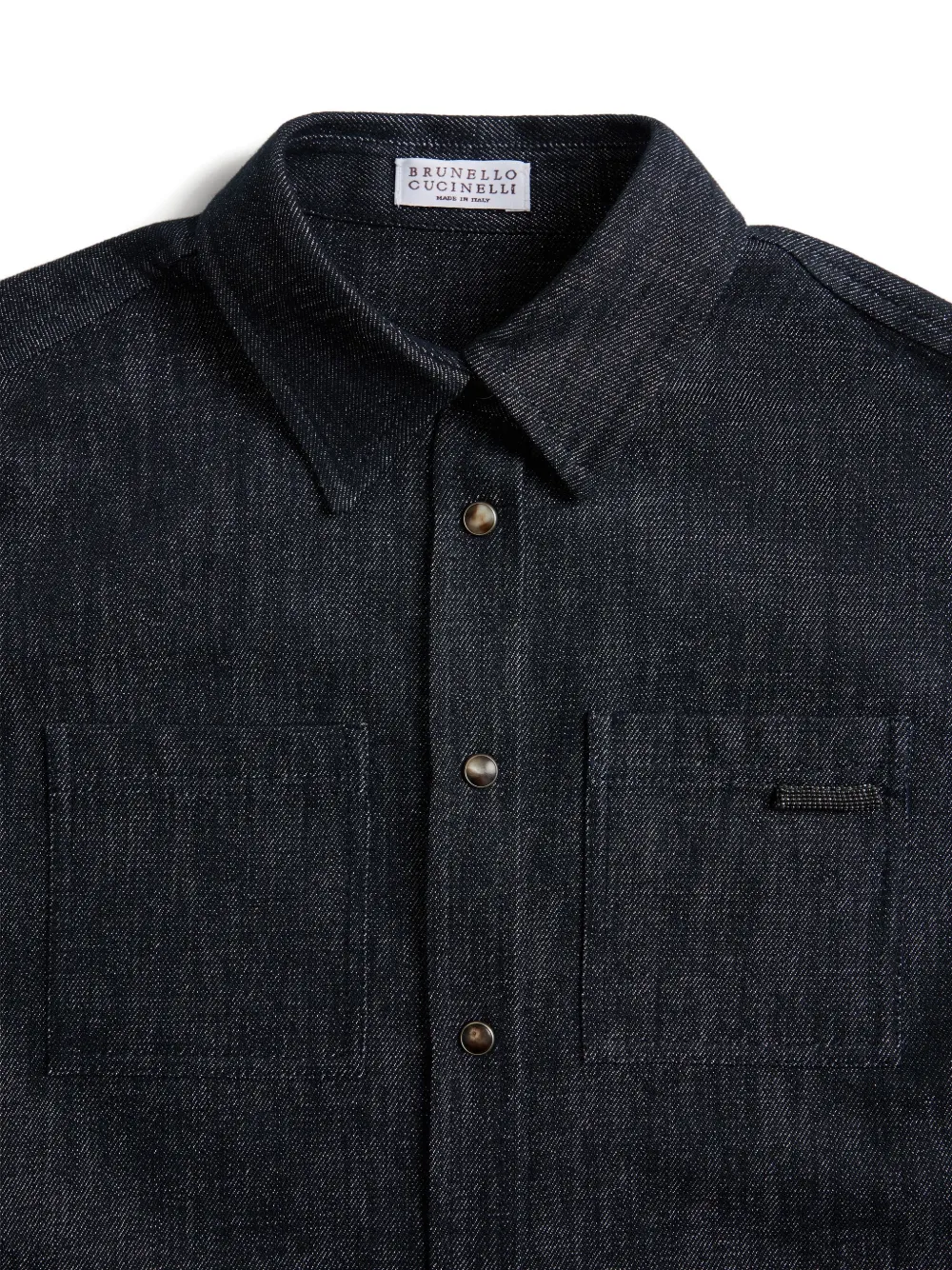 Brunello Cucinelli Kids denim shirt Blauw