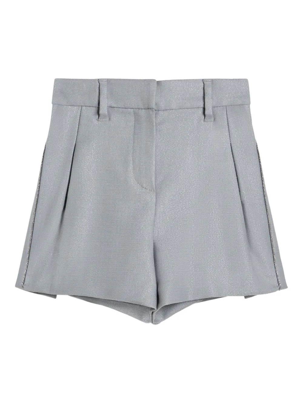 Brunello Cucinelli Kids pleated shorts Grijs