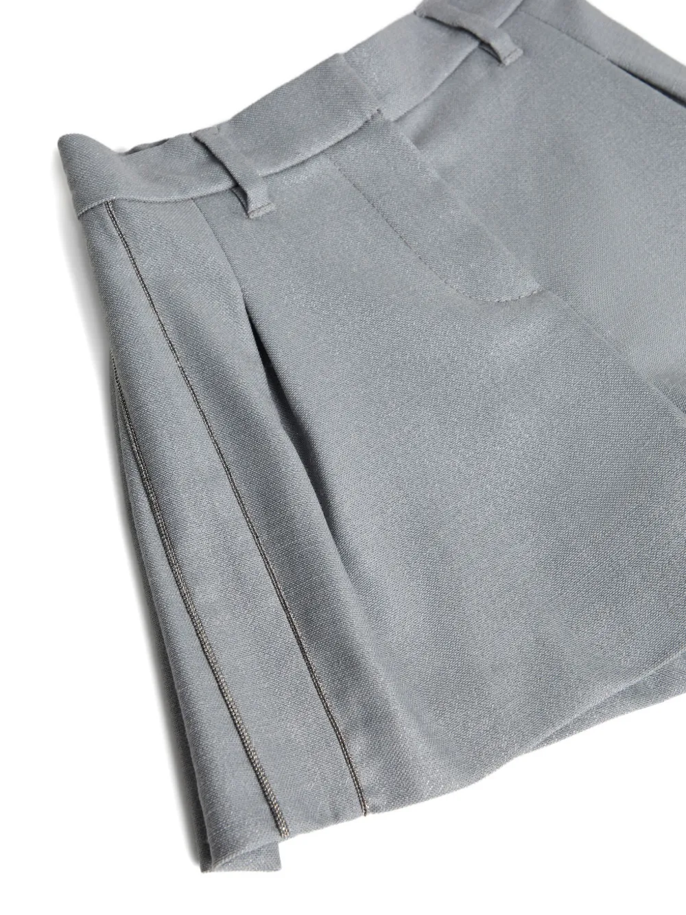 Brunello Cucinelli Kids pleated shorts Grijs