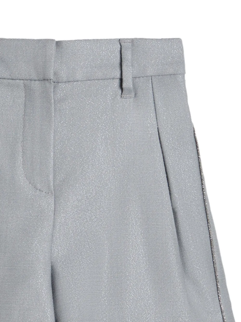 Brunello Cucinelli Kids pleated shorts Grijs