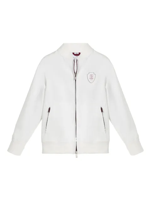 Brunello Cucinelli Kids cotton-blend bomber jacket