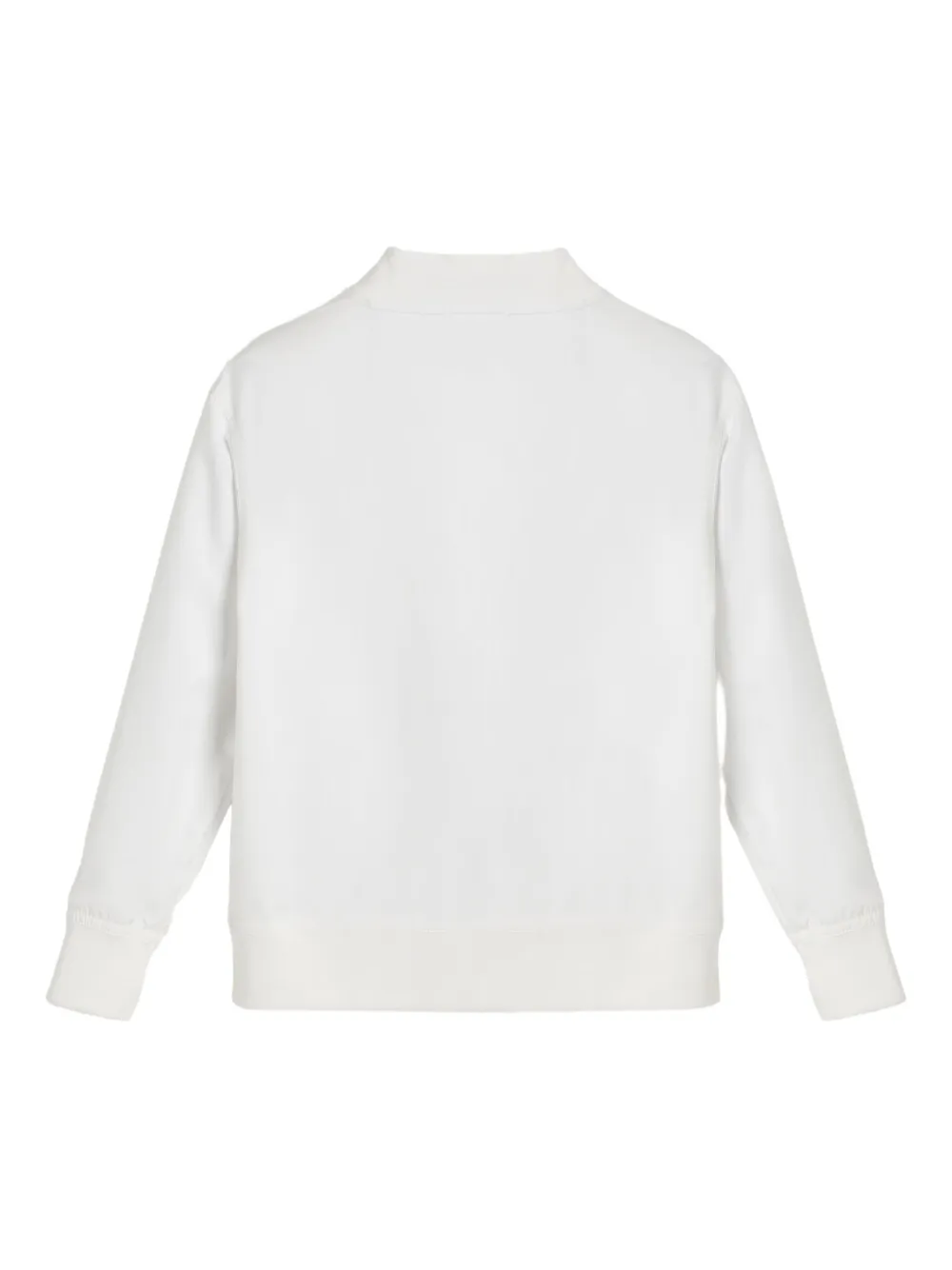 Brunello Cucinelli Kids cotton-blend bomber jacket Wit