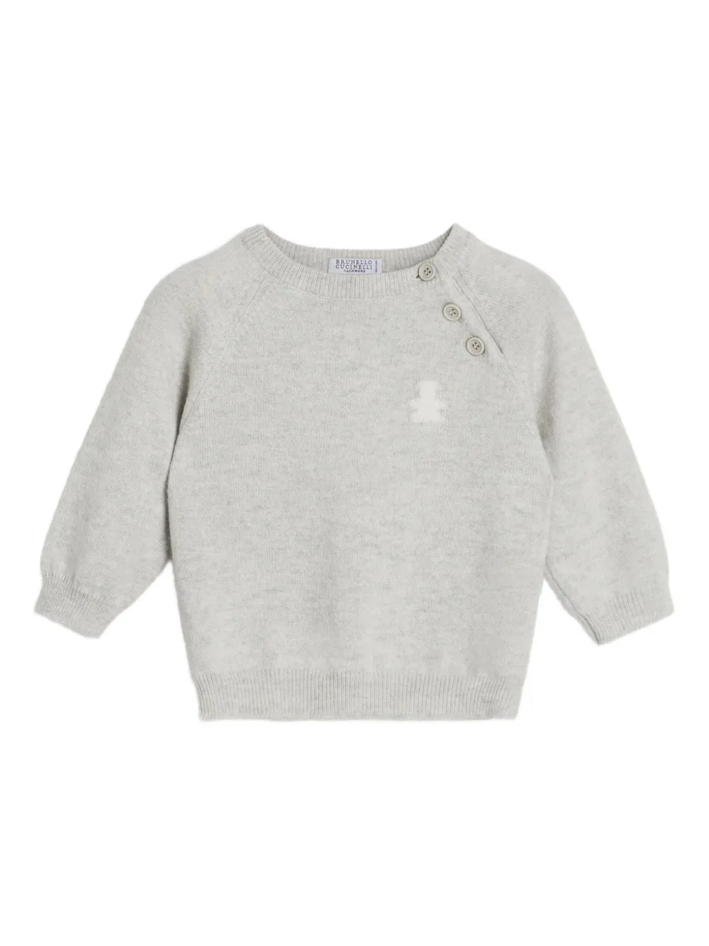 Brunello Cucinelli Kids Bernie Baby sweater Grijs