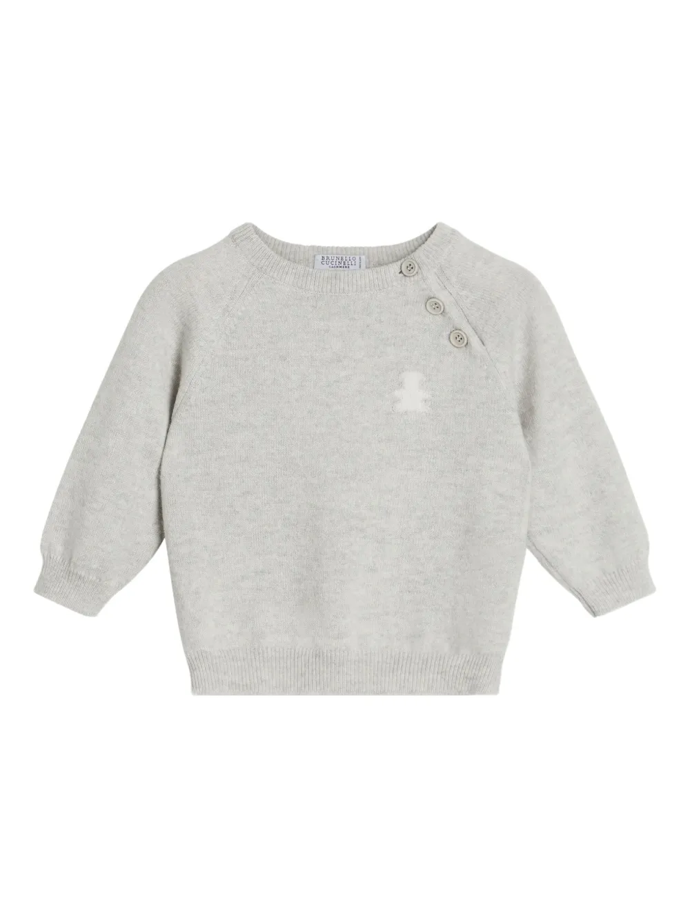 Brunello Cucinelli Kids Bernie Baby sweater Grijs