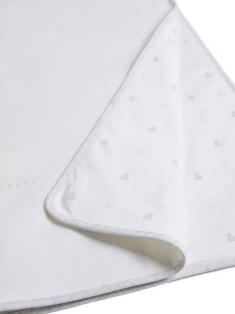 Brunello Cucinelli Kids interlock cotton blanket