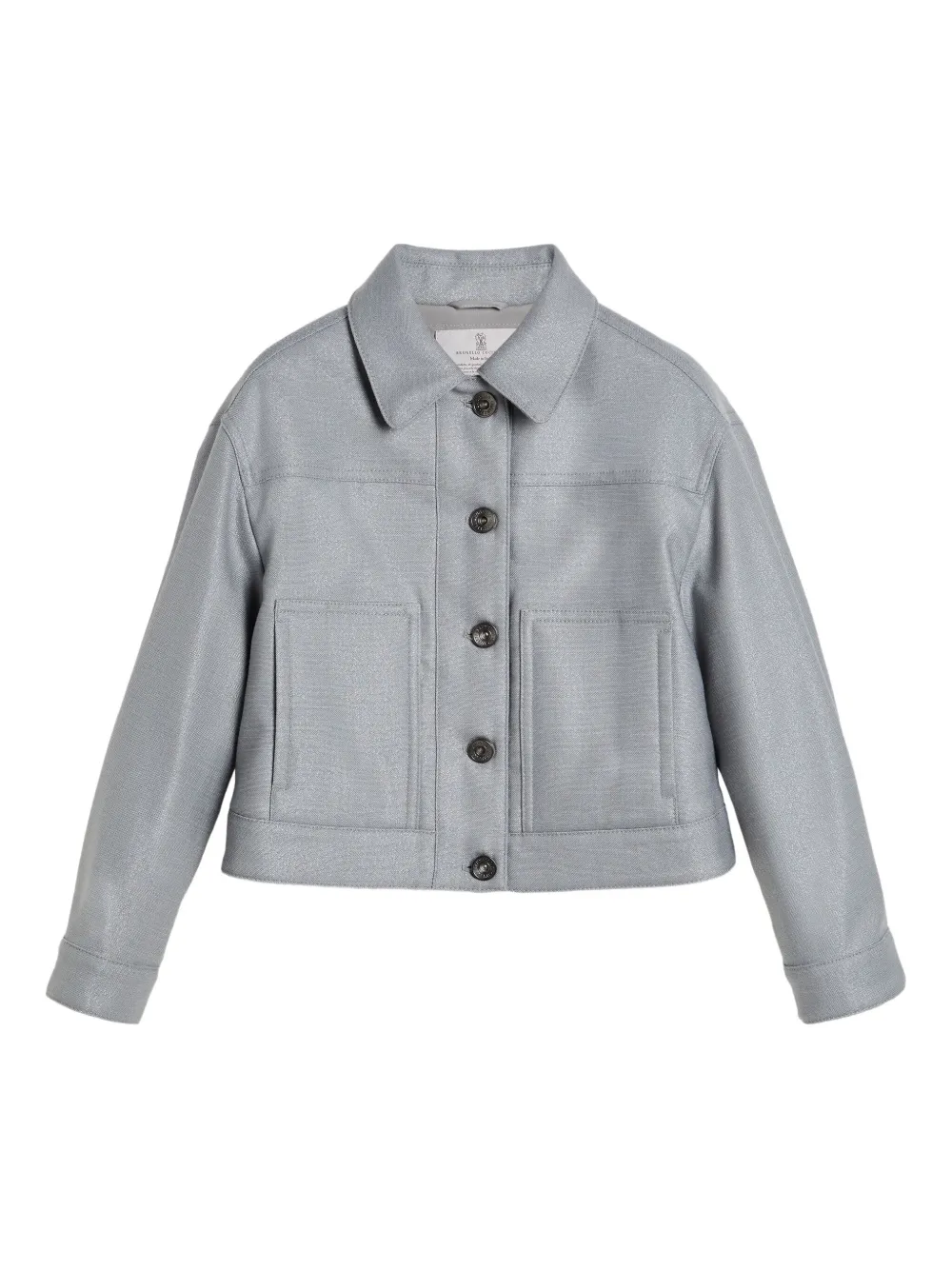 Brunello Cucinelli Kids wool jacket Grijs