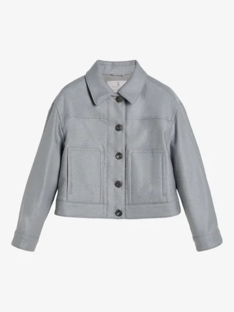 Brunello Cucinelli Kids chaqueta de lana