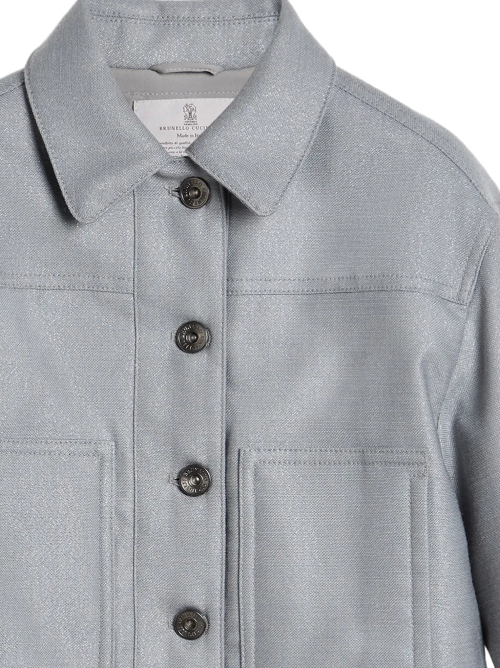 Brunello Cucinelli Kids wool jacket Grijs