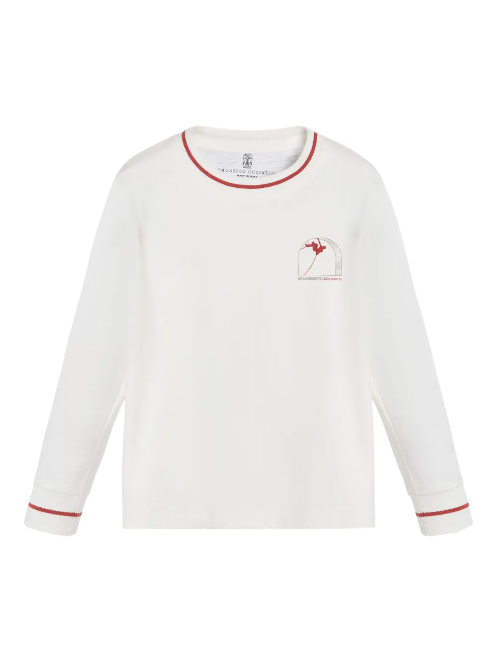 Brunello Cucinelli Kids long-sleeve T-shirt Wit