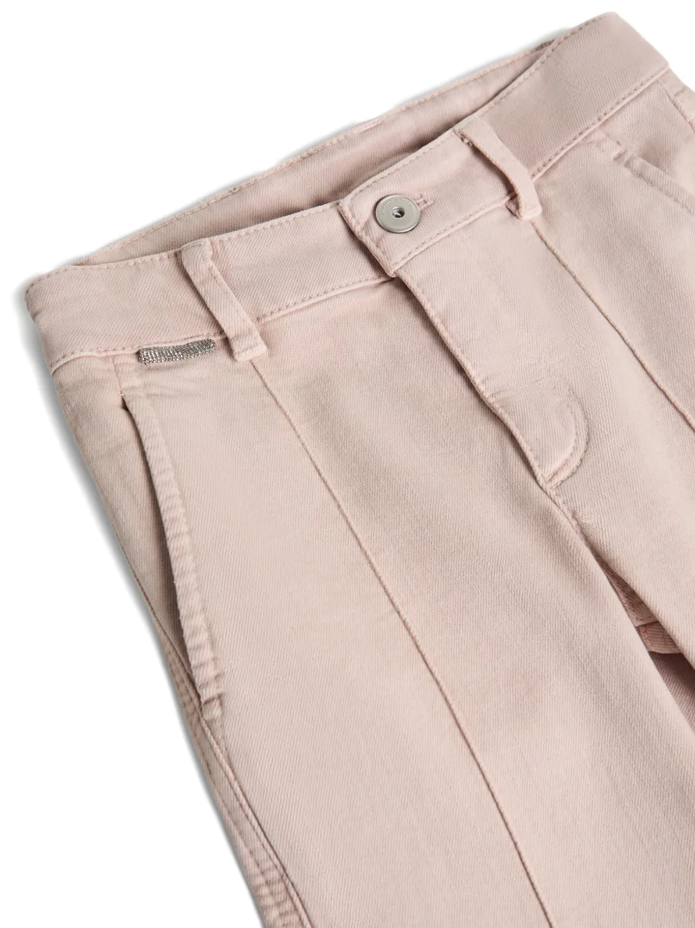 Brunello Cucinelli Kids seam-detailing trousers Roze