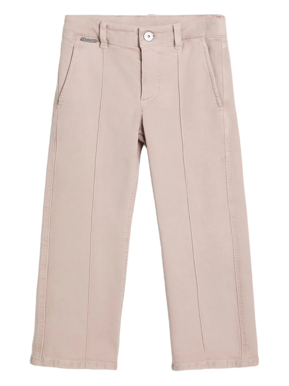 Brunello Cucinelli Kids seam-detailing trousers Roze
