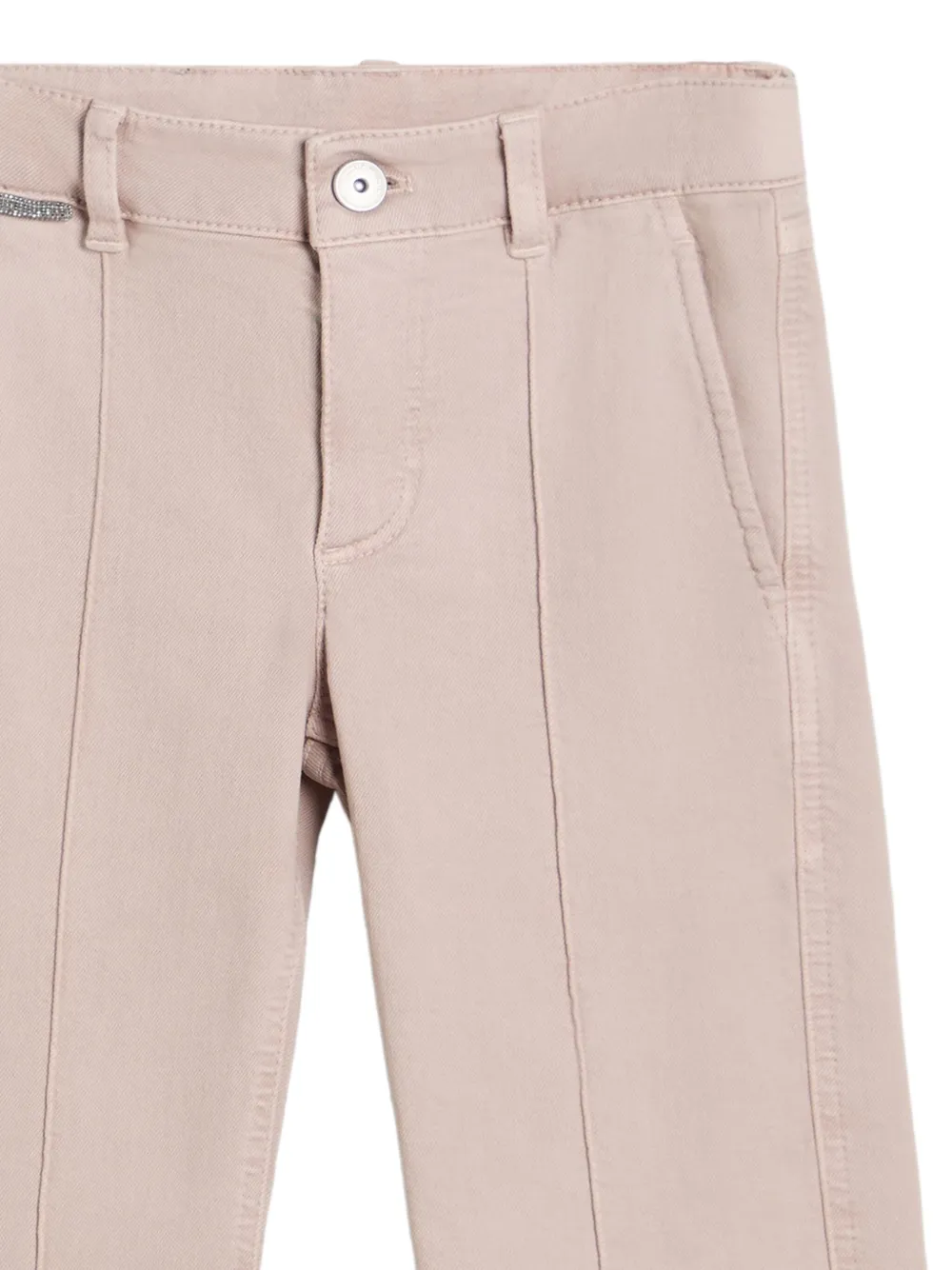 Brunello Cucinelli Kids seam-detailing trousers Roze