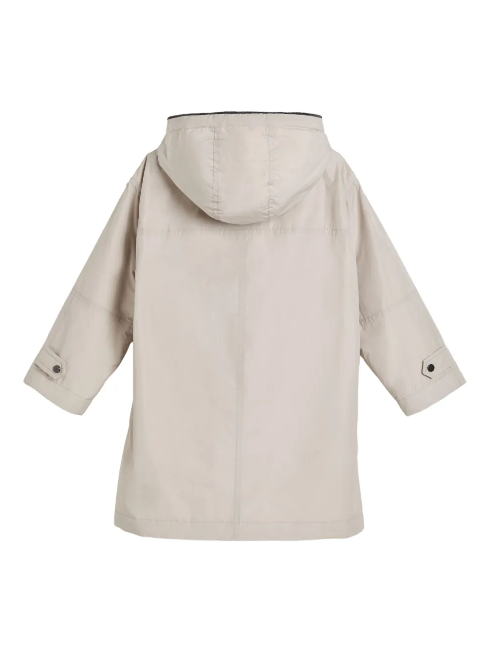 Brunello Cucinelli Kids Taffeta parka Beige